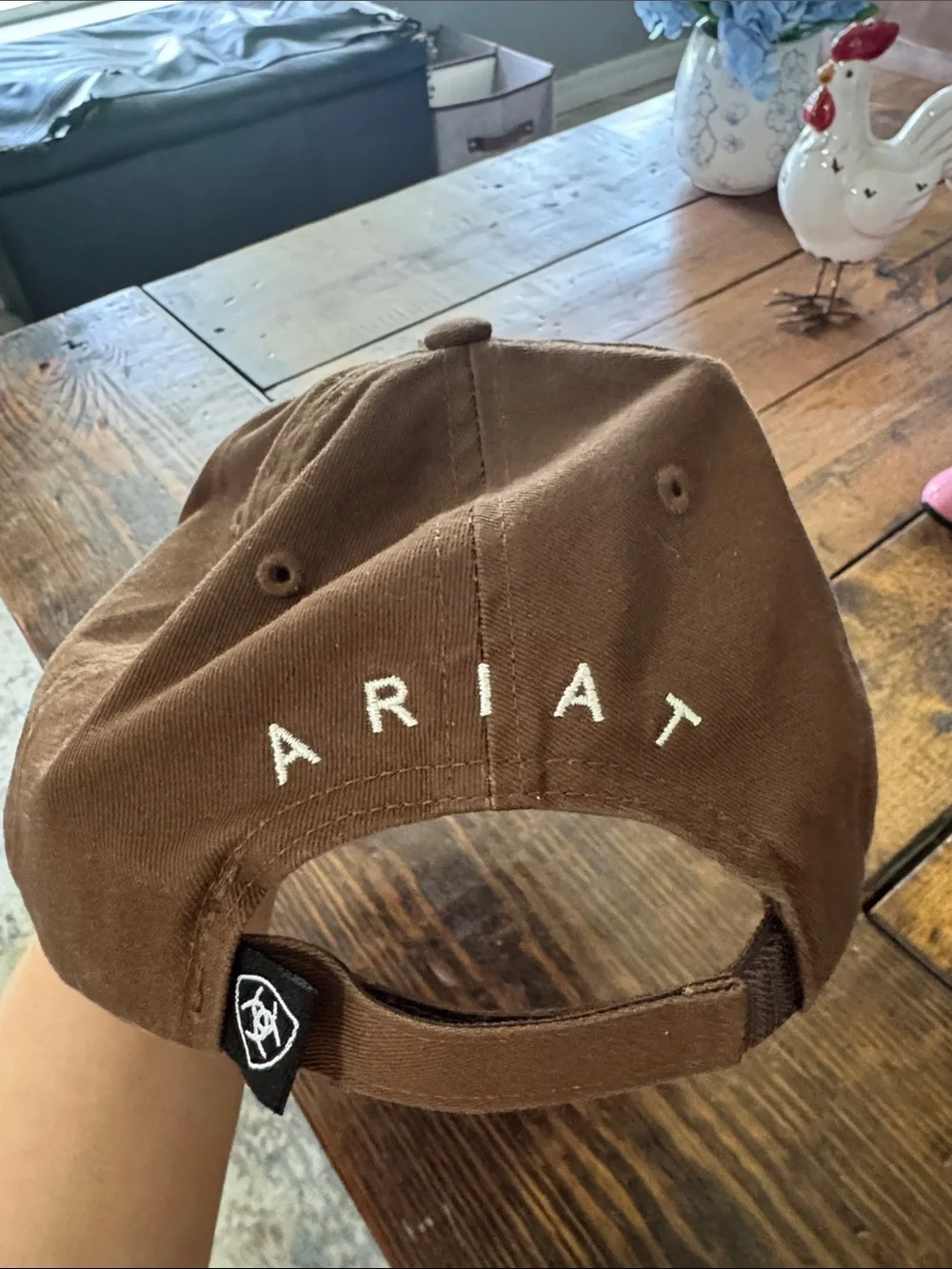 Ariat Brown and Cream Lace Cap